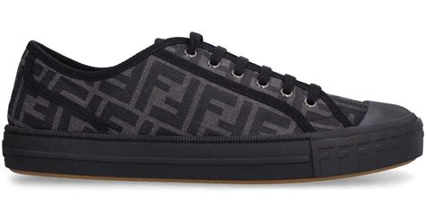 fendi freedom sneakers|fendi black fabric sneakers.